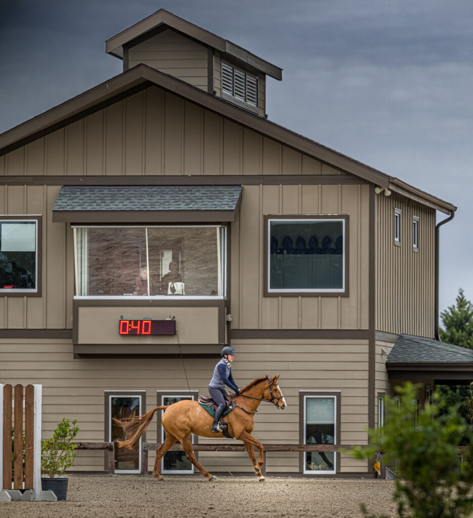 Audrey Wiggins riding Chantilly Rouge in the SJ division in Pipe Opener at Carolina Horse Park on 2025-02-15.